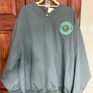 Marshall Gray Pullover with Green Logo